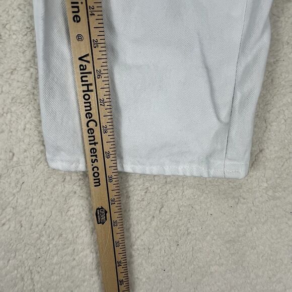 Levi's‎ 501 Jeans Men's Size 35 x 30 White Denim Button Fly Straight Leg - Picture 4 of 9